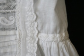 antique christening gown lace& embroidery www.buckinghamvintage.co.uk