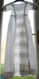 antique christening gown lace panel www.buckinghamvintage.co.uk